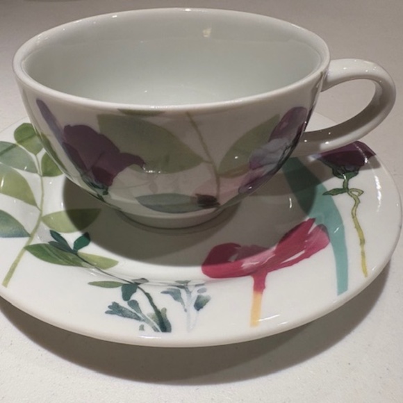 Portmeirion Water Garden Pattern Cup and Saucer - Picture 3 of 7